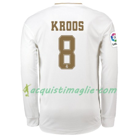 Divisa di Calcio Real Madrid Toni Kroos 8 Prima 2019/2020 Manica Lunga
